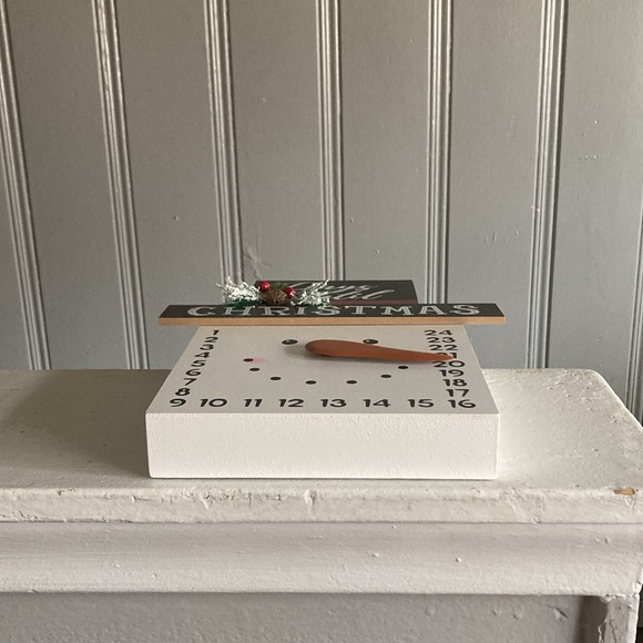 NWT- Wooden Snowman ⛄️ 24 Days To Christmas Countdown Decoration - Picture 15 of 16